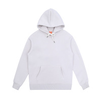 Plush loose solid color round neck sweatshirt for men couples 5
