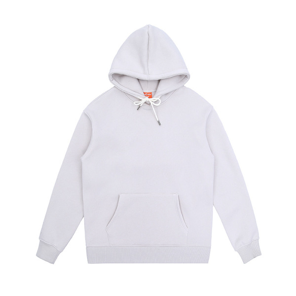 Plush loose solid color round neck sweatshirt for men couples 5