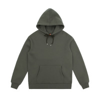 Plush loose solid color round neck sweatshirt for men couples 5