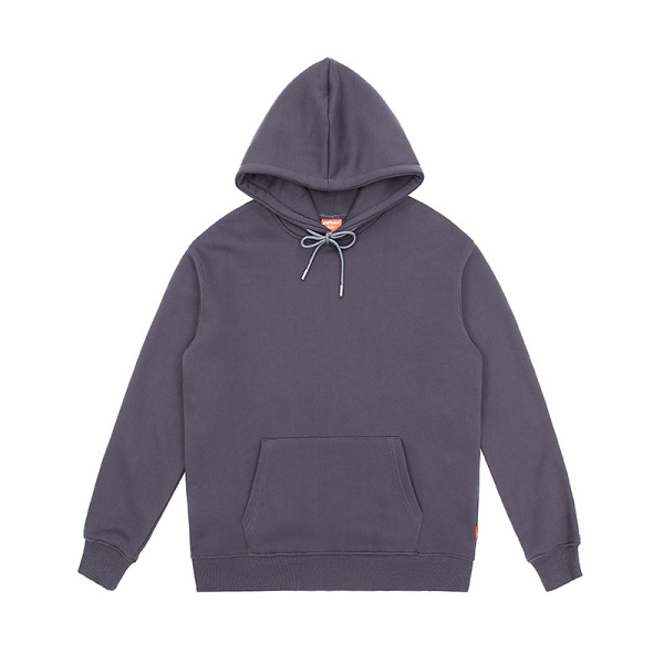 Plush loose solid color round neck sweatshirt for men couples 5