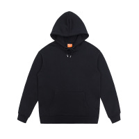 Plush loose solid color round neck sweatshirt for men couples 5