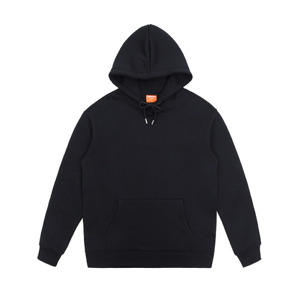 Plush loose solid color round neck sweatshirt for men couples 5