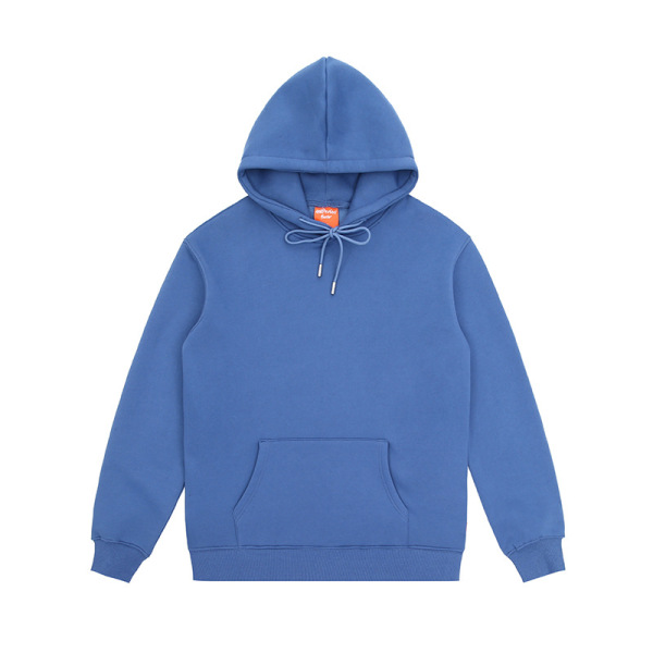 Plush loose solid color round neck sweatshirt for men couples 5