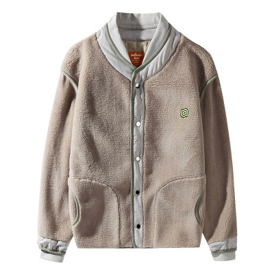 Lambswool Plush Sweater Cardigan Thick Long Sleeve Loose Jacket 15