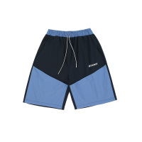 Contrast color loose sports casual straight shorts 27