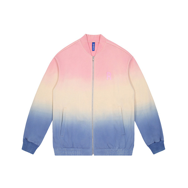 Hang-dyed jacket Light fleece loose top 18