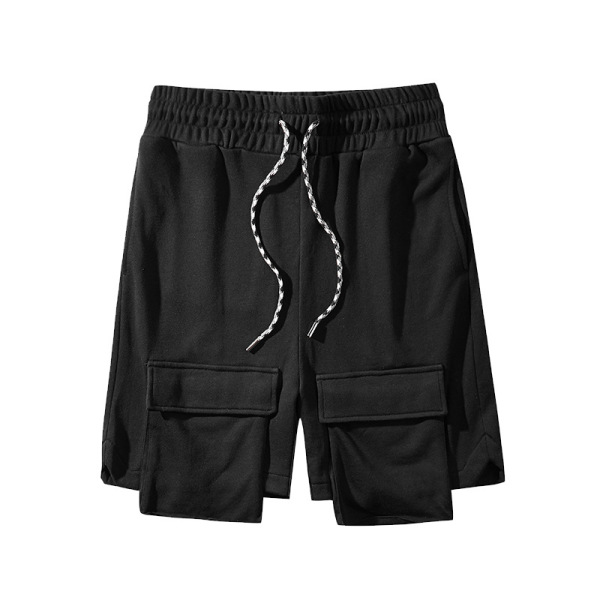 Loose and slim sports casual pants cotton lace-up shorts 24