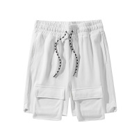 Loose and slim sports casual pants cotton lace-up shorts 24