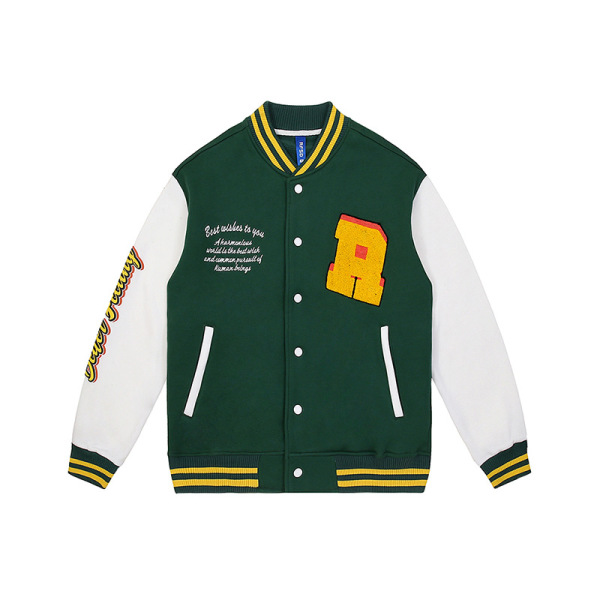 Polar Fleece Baseball Jacket Towel Embroidery Jacket 21