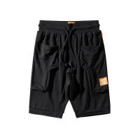 Pure cotton loose straight-leg big pocket shorts 28