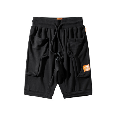 Pure cotton loose straight-leg big pocket shorts 28