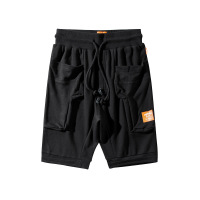 Pure cotton loose straight-leg big pocket shorts 28