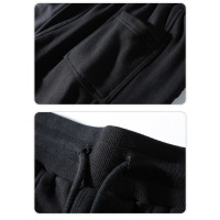 Pure cotton loose straight-leg big pocket shorts 28