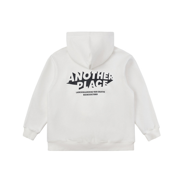 Zip-up Jacket Loose Fit Printed Hooded Sweatshirt 17
