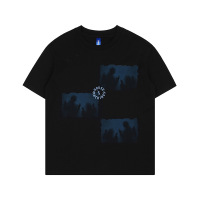 Dark Print Short Sleeve Print T-Shirt Loose Street 58