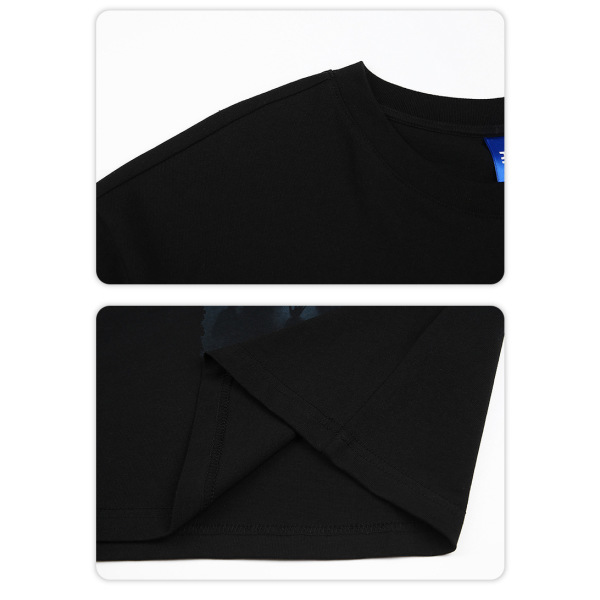 Dark Print Short Sleeve Print T-Shirt Loose Street 58