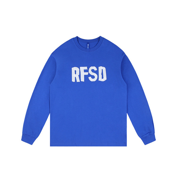 Double yarn basic long-sleeved T-shirt casual loose top 41