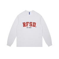 Double yarn loose long sleeve T-shirt top 43