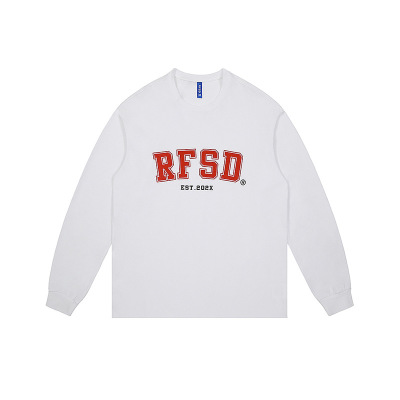 Double yarn loose long sleeve T-shirt top 43