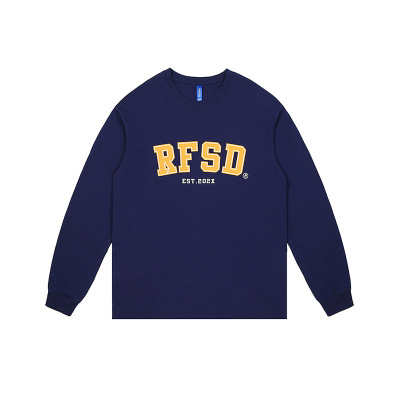 Double yarn loose long sleeve T-shirt top 43