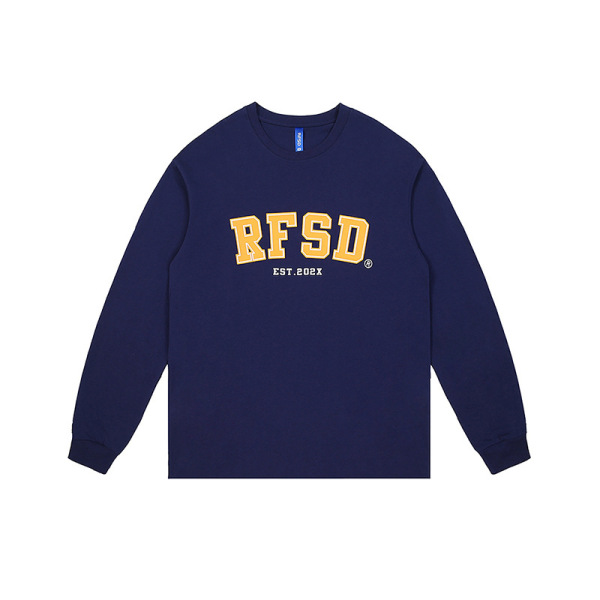 Double yarn loose long sleeve T-shirt top 43