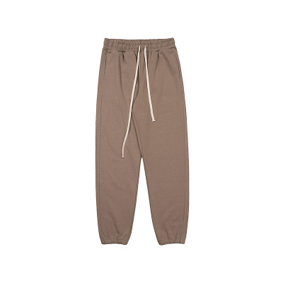 Earth-tone casual trousers loose straight sweatpants 30