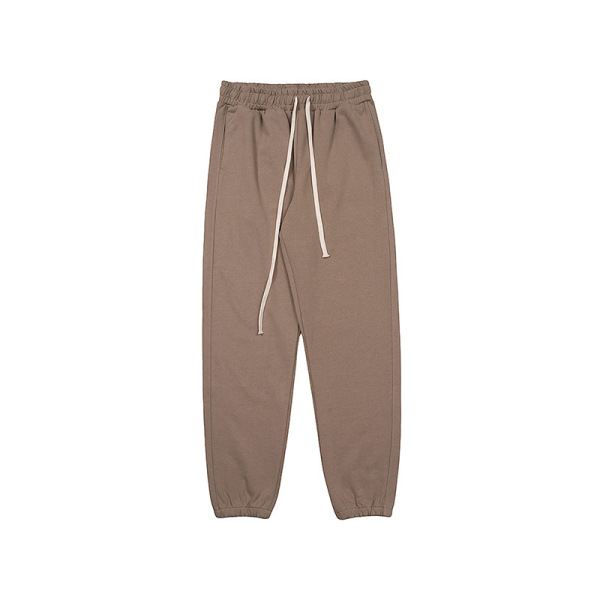 Earth-tone casual trousers loose straight sweatpants 30