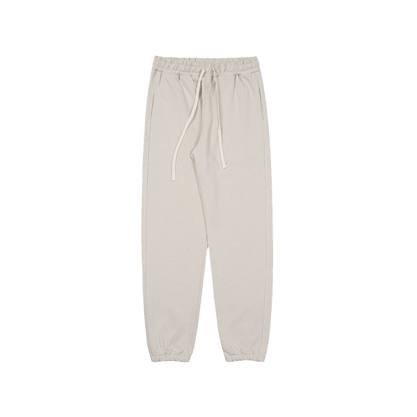 Earth-tone casual trousers loose straight sweatpants 30