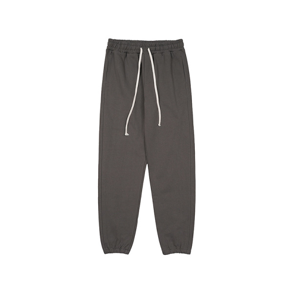 Earth-tone casual trousers loose straight sweatpants 30