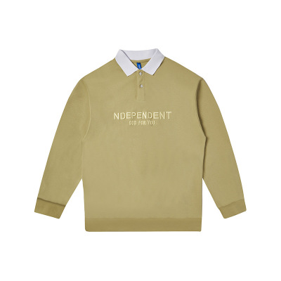 Embroidered POLO long-sleeved casual letter embroidered top 44