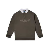 Embroidered POLO long-sleeved casual letter embroidered top 44