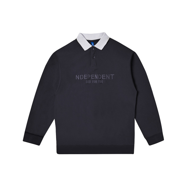 Embroidered POLO long-sleeved casual letter embroidered top 44