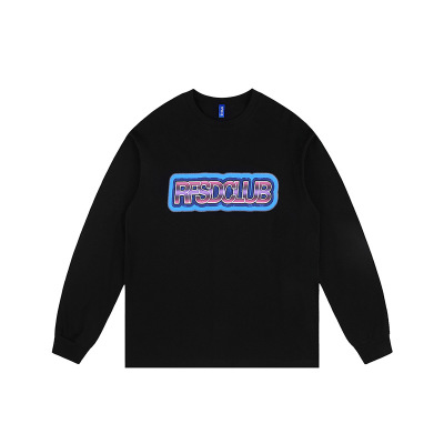 Long Sleeve T-Shirt Loose Hip Hop Round Neck Top Print 47