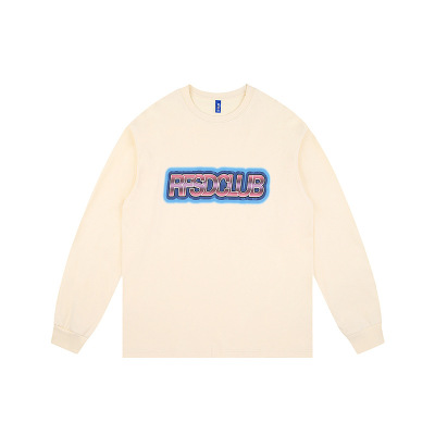 Long Sleeve T-Shirt Loose Hip Hop Round Neck Top Print 47
