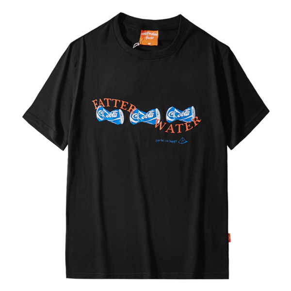 Men's loose short-sleeved T-shirt with funny street prints 39