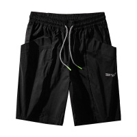 Overalls drawstring sports casual shorts thin big pockets 59