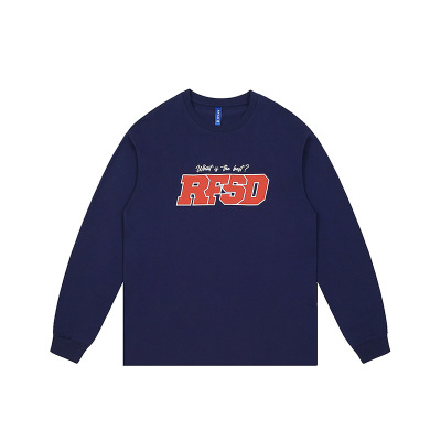 Printed long-sleeved T-shirt with loose round neck 42