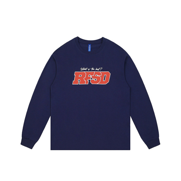 Printed long-sleeved T-shirt with loose round neck 42