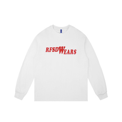 Round Neck Long Sleeve T-shirt Couple Print Long Sleeve Loose 46