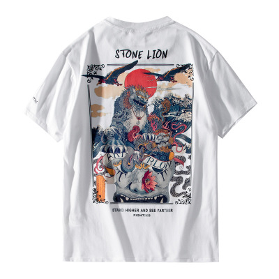 Short-sleeved Chinese style trendy cotton loose 40