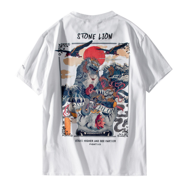 Short-sleeved Chinese style trendy cotton loose 40