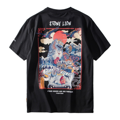 Short-sleeved Chinese style trendy cotton loose 40
