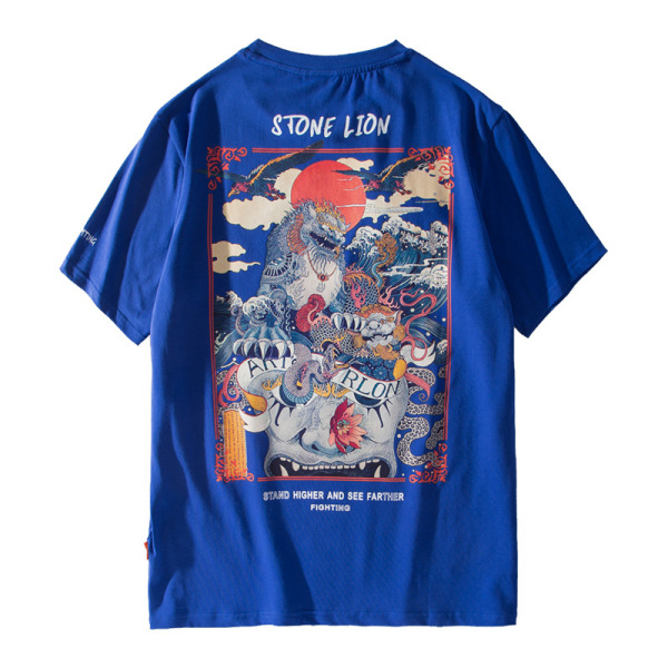 Short-sleeved Chinese style trendy cotton loose 40