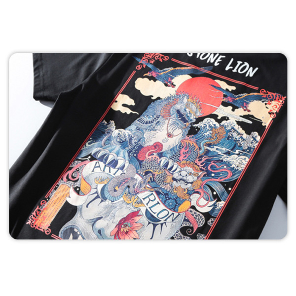 Short-sleeved Chinese style trendy cotton loose 40