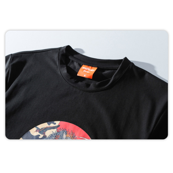 Short-sleeved Chinese style trendy cotton loose 40