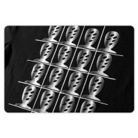 Short-sleeved T-shirt black alien print loose hip-hop 38