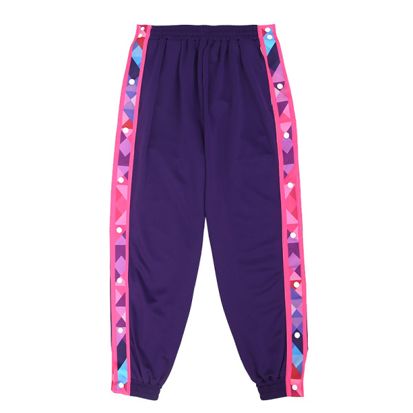 Straight-breasted casual trousers wide-leg sports pants 55
