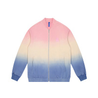 Sweater dyed loose zipper trendy jacket 34