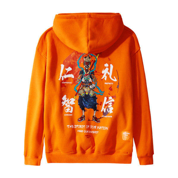 Sweatshirt Hoodie Chinese style plus velvet thick loose coat 60
