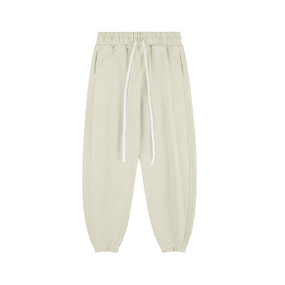 Terry Street Loose Solid Color Cuffed Sweatpants 32